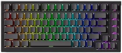 Teclado Magnético Gamer Akko TAC75 HE 8K RGB Preto Switch Akko Gl...