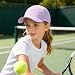 Girls Criss Cross Ponytail Hat Mesh Baseball Cap Kids Quick Dry Ponycap Hats Outdoor Summer Sports Hat Age 7-12