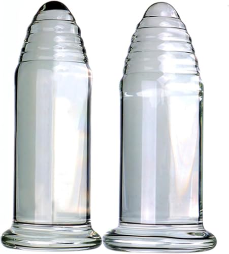 WEJFHBCOV Consolador de cristal cónico de 4,5/5 cm de grosor, bolas anales XXL, masturbación vaginal, juguetes sexuales for hombres y mujeres.(4.5cm)