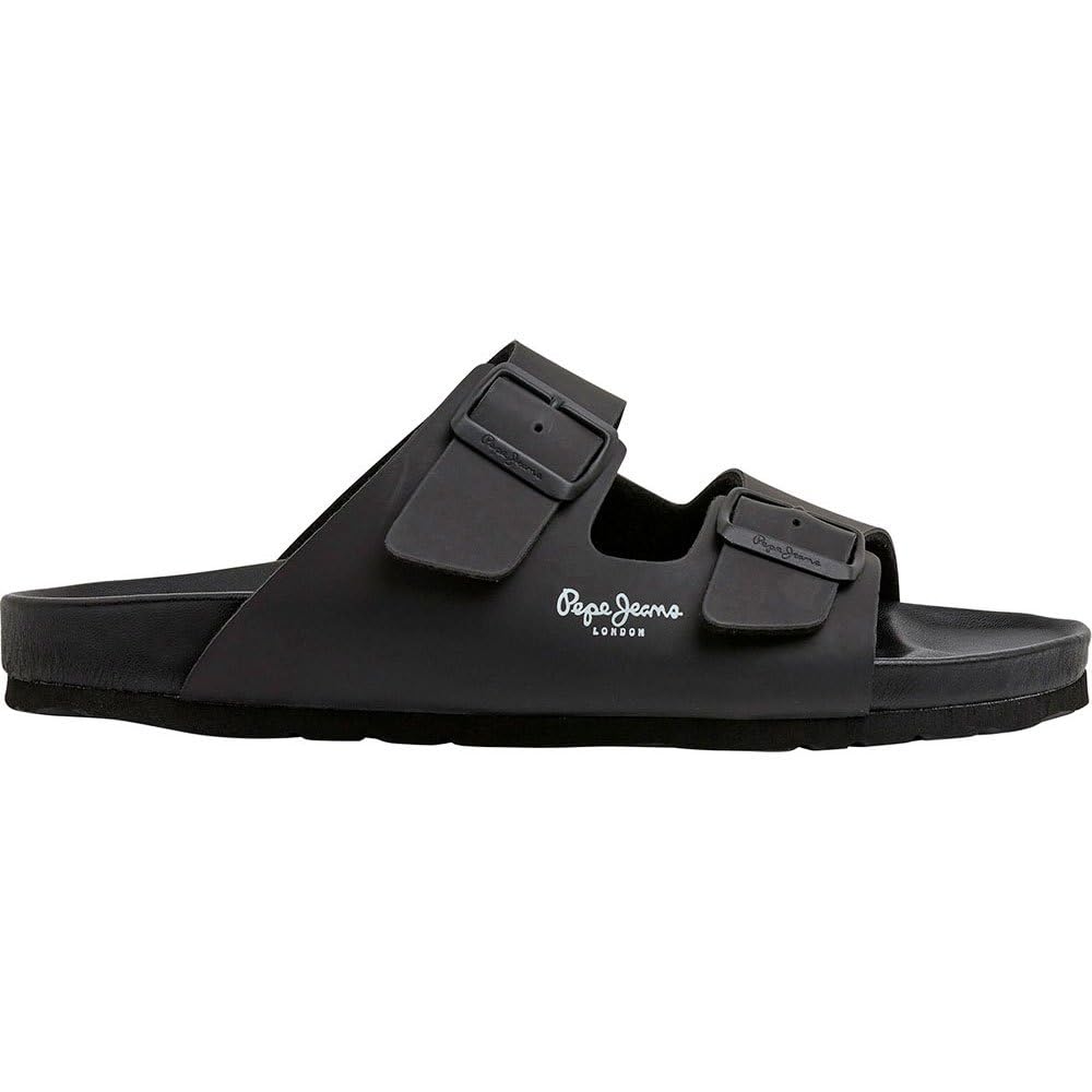 Pepe Jeans Men's Noir Sandals Jeans Bio Royal