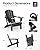 MUCHENGHY Folding Adirondack Chairs Patio Chairs Outdoor Adirondack Chair Weather Resistant Chair for Patio, Outside, Deck, Backyard, Fire Pit Chair, Campfire Chairs (Black)