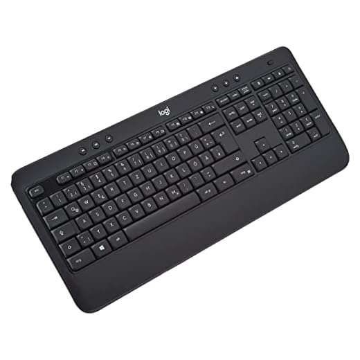 Logitech MK540 Advanced Kabellose Tastatur und Maus Combo für Windows, 2,4 GHz Unifying USB-Empfänger, Sondertasten, 3 Jahre Batterielaufzeit, Für PC, Laptop, Deutsches QWERTZ-Layout - Schwarz