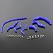 Silicone Radiator Heater Hose Kit For Suzuki Samurai 1986-1995 Blue
