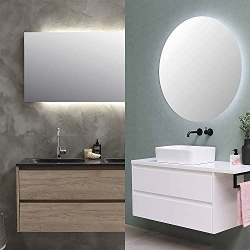 Image of phopollo White LED Strip Lights, 50ft (2 Rolls of 25ft) Dimmable 6500k Daylight White Led Light Strip, 900 LEDs 24V Led Lights for Bedroom, Mirror, Kitchen Decoration