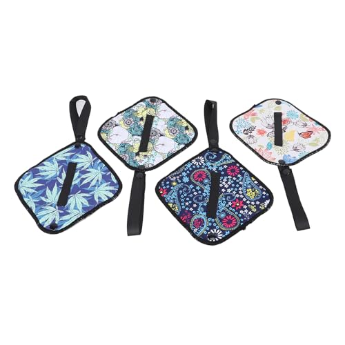 Chiffons hygiéniques réutilisables lot de 4 absorbants pliables pour extérieur et randonnée