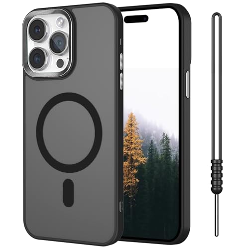 Compatible-with-14-Pro-Max-CasesPhone-Cases-14-Pro-MaxBlack-BlackBulit-in-MagSafe Compatible with 14 Pro Max Cases,Phone Cases 14 Pro Max,Black, Black(Bulit in MagSafe) - Image 1