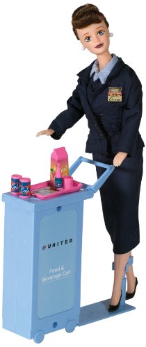 Daron United Airlines Flight Attendant Doll