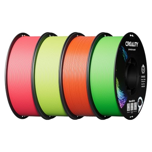 Image of Creality PLA Filament 1.75mm, 3D Printer Filament Bundle, Enhanced Toughness No Warp, Accuracy ±0.03mm Printing for Most 3D Printers