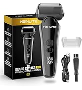 MENLITE Electric Shaver for Men,3 Floating Blade Beard Trimmers,Waterproof Foil Shaver,Cordless R...
