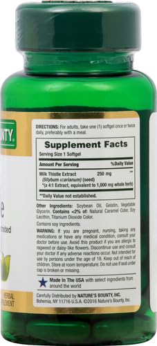 Nature'S Bounty 1947 Milk Thistle, Herbal Health Supplement thumb #10