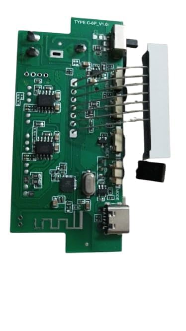 Image of 5V Wireless HI-FI USB /FM /5W+5W Audio Amplifier Bluetooth Circuit Module with Display, Volume, Echo, Mic for Trolley Speaker Decoder Board.