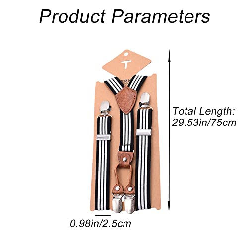 Kids Boys Suspenders,Y Back Adjustable 4 Strong Clips Suspender Kids Suspender for Boys Girls Children Kids4