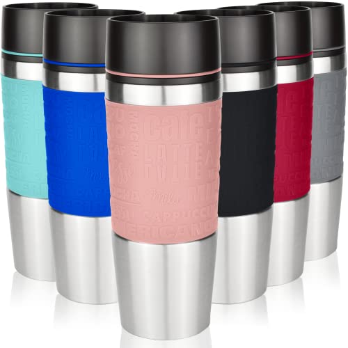 Milu Thermobecher 380ml aus Edelstahl I Spülmaschinen geeignet und 100% Auslaufsicher - Isolierbecher Kaffeebecher to go - Trinkbecher...