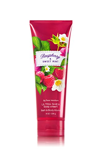 Bath and Body Works Raspberry Sweet Mint Ultra Shea Cream 8 Ounce Retired Scent