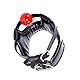 Bondage Halsband mit SM Mouth Gag, PU Leder Halskorsett Gepolstert Collar Nackenkorsett, Knebel für Männer und Frauen mit Sperre Schlüssel