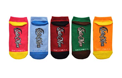 Everything Legwear Sailor Moon Characters Lowcut Socks (5 Pair Pack) - Ladies Shoe Size 4-103