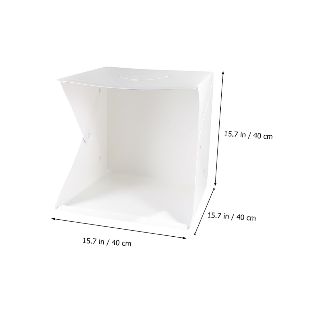 ABOOFAN Mini Boîte Photo Portable 40cm Lumière LED Intégrée, Tente de Photographie Pliable en PVC et Polyester pour Éclairage Précis