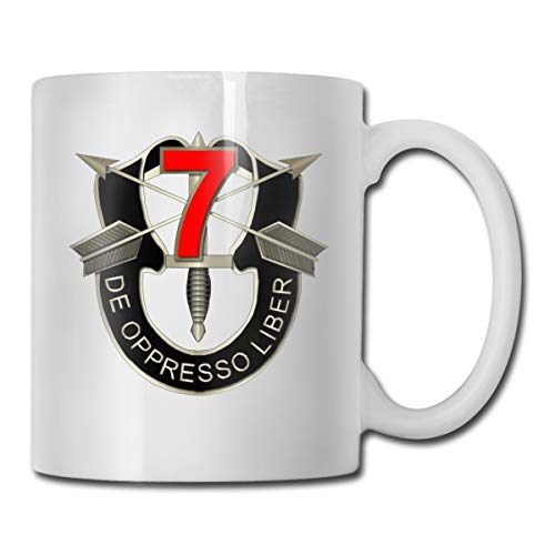 7th Special Forces Group Red Ultra White Ceramic Funny Coffee Mug Short Mug