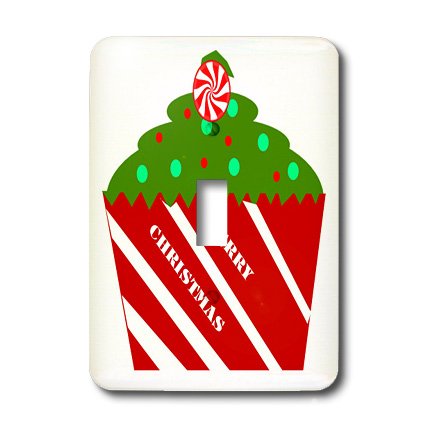 Interrupteur à bascule unique motif Cupcake Noël idée cadeau maison - 3