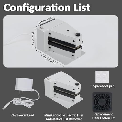 Limpiador electrostático de película con módulo de cepillo para mantenimiento eficiente 6