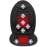Vibrating Massager Seat Cushion with Fast Heat,8 Vibration Massage Nodes to Release Stress and Fatigue,Back Massager Chair Pad for Back
