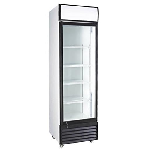 Procool Refrigeration Glass Door Upright Display Beverage Cooler, Merchandiser Refrigerator; 12.7 Cubic Ft.