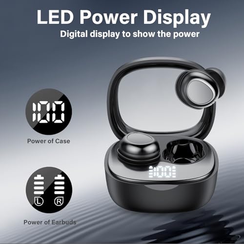 Image of Wireless Earbuds, Hybrid ANC 40dB Noise Cancelling Headphones, 50H Playtime, Bluetooth 5.4, 10mm Drivers with 5 EQ, ENC Dual Mic, IPX7 Waterproof, Digital Battery Display iOS /Android Sport /Sleep