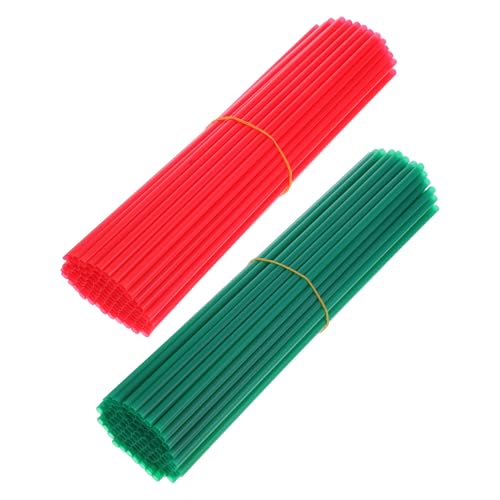 Alipis 400 piezas pitillos plásticos navidad 26x0.6cm miniatura 1
