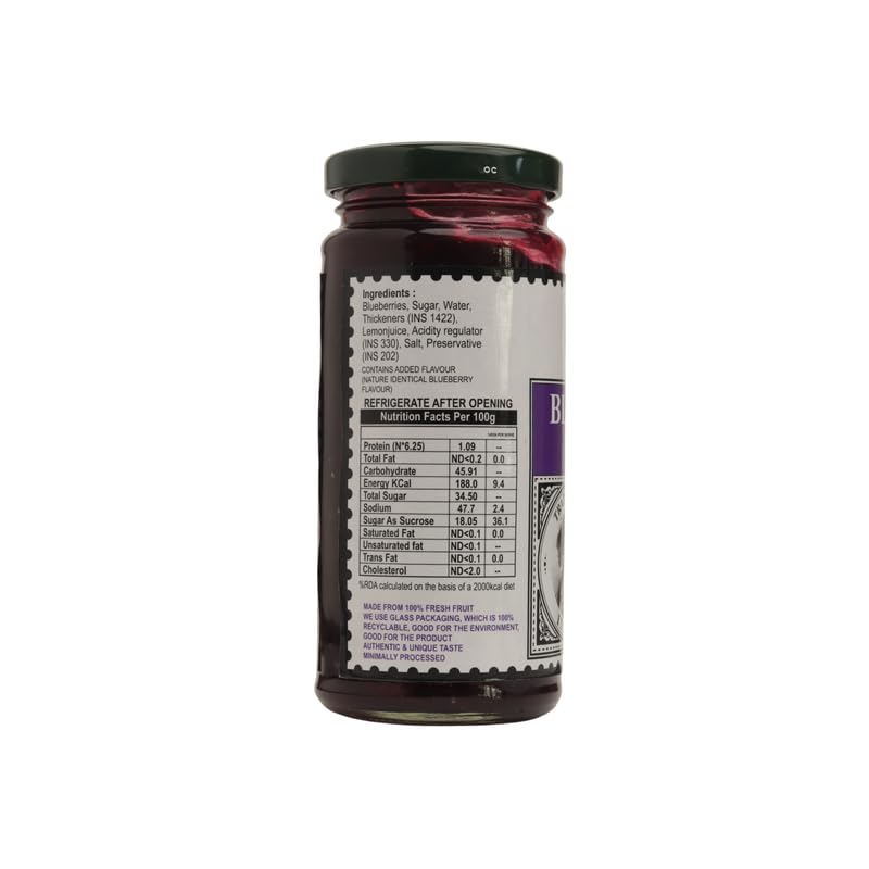 Granaducas Blueberry Sauce Use As Ingredient Or Condiment For meals | Spicy & Tasty Paste| Vegetarian (Pack of 1, 250gm) - Image 2 thumbnail