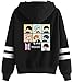 YIMIAO Femme Fille Fans de Groupe de garçon Sweat à Capuche Love Yourself Her Bangtan Boys Pull Manches Longues Homme Sport Hoodie(L)