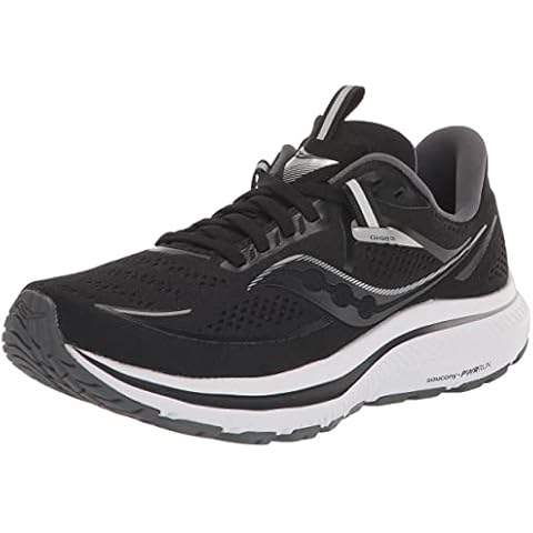 Saucony Women's Omni 21 Running Shoe, Black/White, 5.5 UK Cover