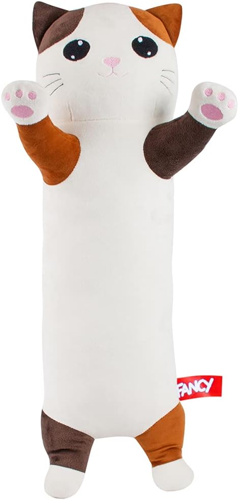 Fuchs Kuscheltier Rothaarige Plüschtier Plüsch Kissen lustige Geschenk für Kinder und Erwachsene, Mädchen und Jungen (Katze)