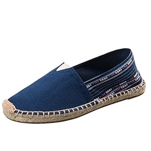 Vogstyle unisex adulto Unisex traspirante Tela scivolare su espadrille scarpe da ginnastica