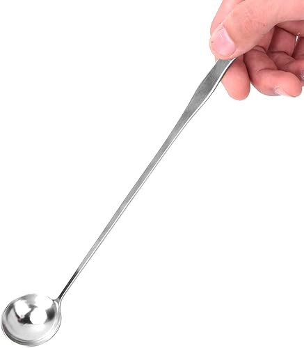 Miniatura 8 de Cuchara agitadora de velas, barra de mango largo de acero inoxidable, cuchara para mezclar, cuchara de café, cuchara de helado, cuchara de postre,