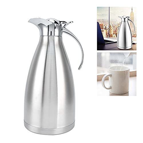Garrafa térmica térmica de café com isolamento térmico de água, garrafa térmica de aço inoxidável, c