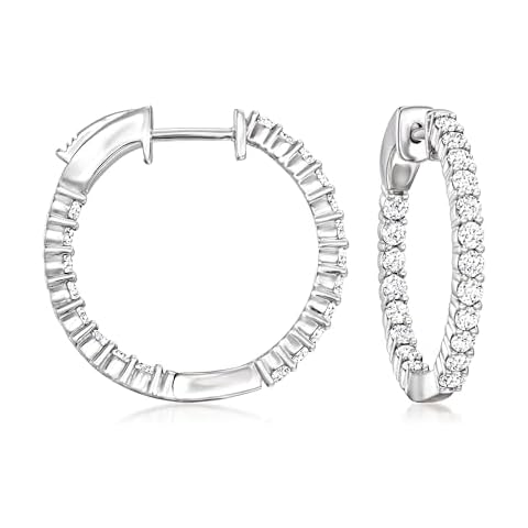 Ross-Simons Lab-Grown Diamond Hoop Earrings Cover