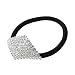 SODIAL Silver Plated Diamond Shape Elastic Band Hair Tie Ponytail Holder