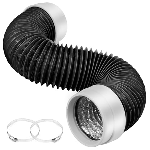 Mopha Dryer Vent Hose 4 Inch With Rubber Seal Connectors