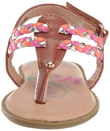 Josmo Baby-Girl's Lucy Flat Sandal, Brown, 6 Toddler2