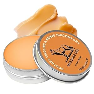 TheraWolf Neuro Balm – Joint & Muscle Soothing Cream with Arnica Oil, Camphor Blue & Chamomile Extract | Herbal Cooling Ointment for Daily Body Comfort & Care