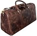 Handmade Extra Strong Buffalo Leather Duffel Bags For Men - Airplane Underseat Carry On Luggage By Rustic Town