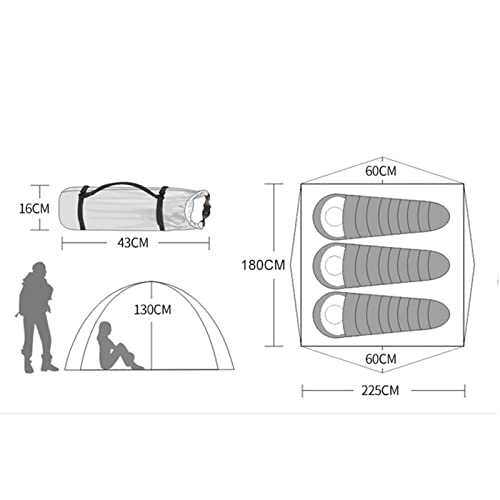 Tente de randonnée 3-4 places compacte avec arceaux alu durable - 3