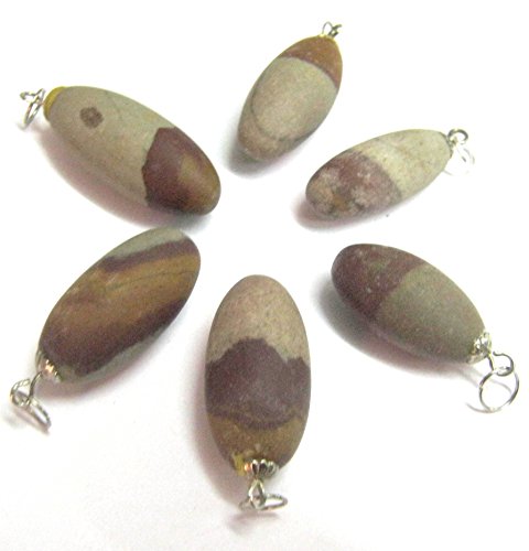 Jasper Shivling Pendentifs de Guérison - Lot de 6 Cristaux Métaphysiques Mixtes
