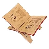 OSALADI Koranständer Geschnitzt 33X23cm Freihändiger Buchhalter für Dicke Religiöse Bücher Lesewinkel für Gebet und Studium Geschenkidee