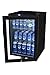 Produktbild Mini-Kühlschrank in Schwarz (62 l) | Kleiner Getränke-Kühlschrank mit Glas-Tür & LED-Beleuchtung 64 x 43 x 48 cm | Getränkekühlschrank, Flaschenkühlschrank freistehend | Großer Stauraum für Getränke