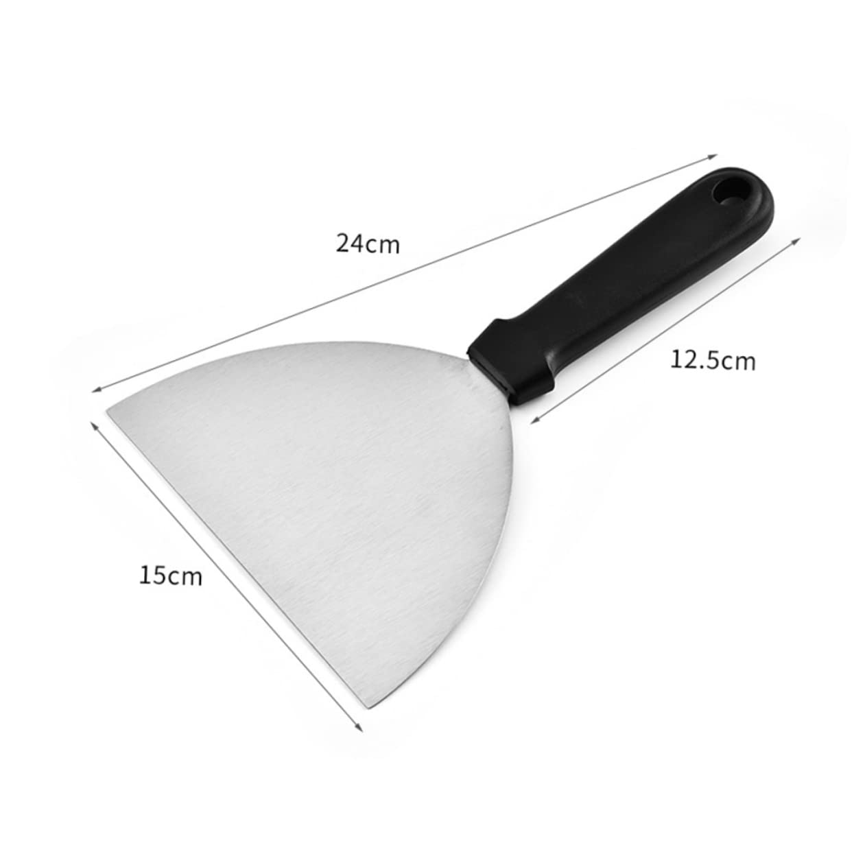 COLLBATH Pizza Server Spatula Pull up Rings for Playpen Pizza Shovel Cake Spatula Lifter Turner Spatula Food Service Grill Scraper Grill Slant Scraper Griddle Cake Shovel Transfer