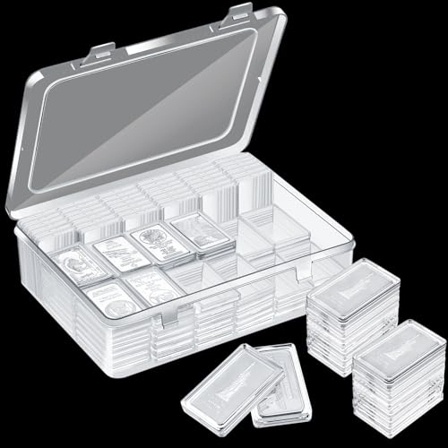 Batiyeer 100 Pcs 1 oz Silver Bar Storage Capsules