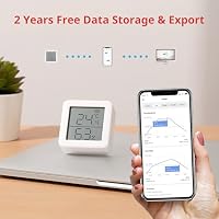SwitchBot Thermometer Hygrometer Innen und Hub mini, Digital Hygrometer Bluetooth Thermo-Hygrometer mit APP, Taupunkt/VPD/Absolute Feuchtigkeitssensor, Monitor für Innentemperatur und Luftfeuchtigkeit – Ansicht 5