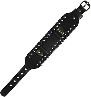 Strap Sports Wristbands Mens Wristband Correa Para Mujer Watch Wristband Replacement Watch Strap Replacement Strap Band Fashion Man Bracelet Black Two Layers of Cowhide