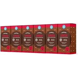 Marca Amazon - Happy Belly Cápsulas de café espresso compatibles con Nespresso, 120 cápsulas de aluminio (6 packs de 20) - Certificado por Rainforest Alliance